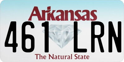 AR license plate 461LRN
