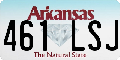 AR license plate 461LSJ