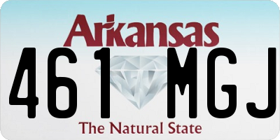 AR license plate 461MGJ