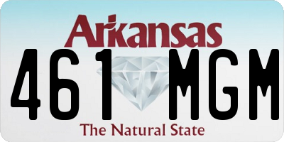 AR license plate 461MGM