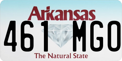 AR license plate 461MGO