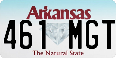 AR license plate 461MGT