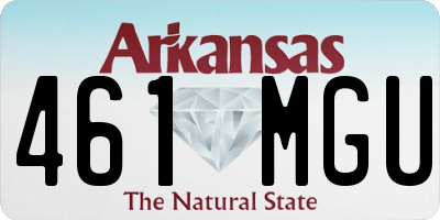 AR license plate 461MGU