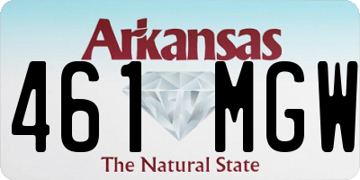 AR license plate 461MGW