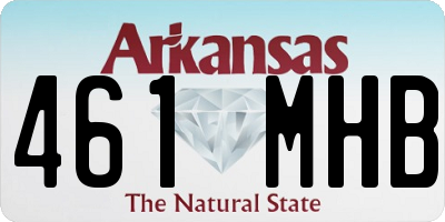 AR license plate 461MHB