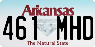 AR license plate 461MHD