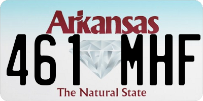 AR license plate 461MHF