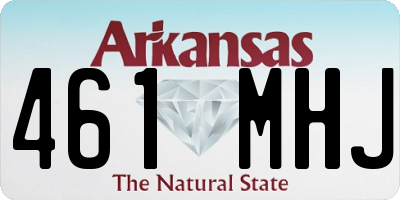 AR license plate 461MHJ