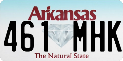 AR license plate 461MHK