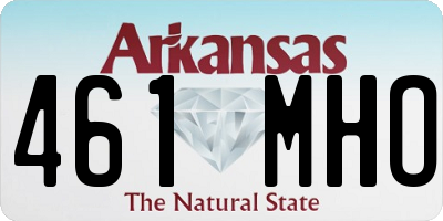 AR license plate 461MHO