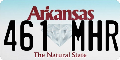 AR license plate 461MHR