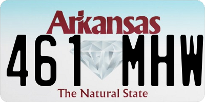 AR license plate 461MHW