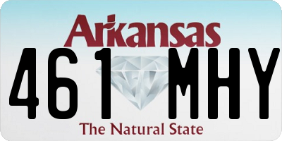 AR license plate 461MHY