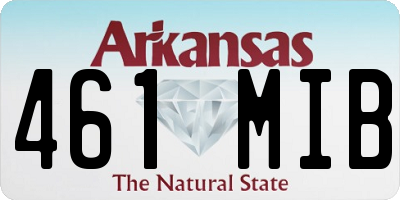 AR license plate 461MIB