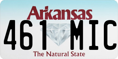 AR license plate 461MIC