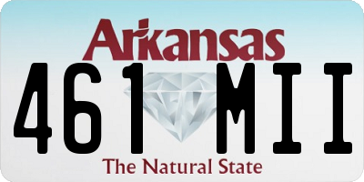 AR license plate 461MII