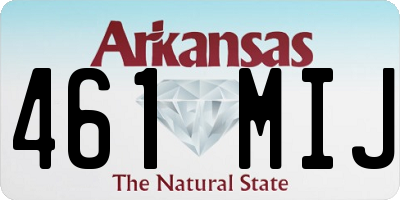 AR license plate 461MIJ