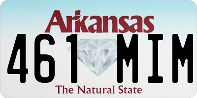 AR license plate 461MIM