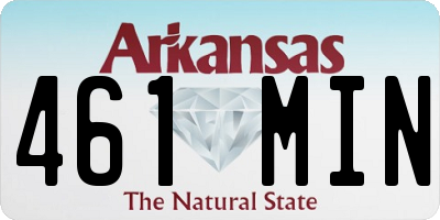 AR license plate 461MIN