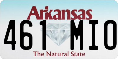 AR license plate 461MIO