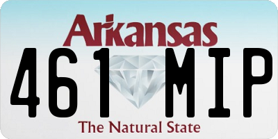 AR license plate 461MIP
