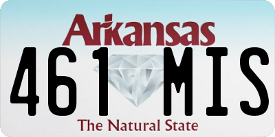 AR license plate 461MIS
