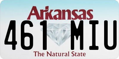 AR license plate 461MIU