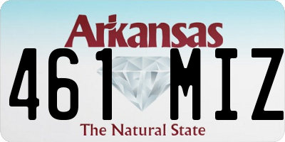 AR license plate 461MIZ