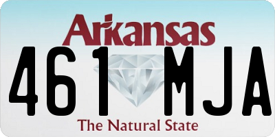AR license plate 461MJA