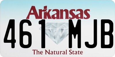 AR license plate 461MJB