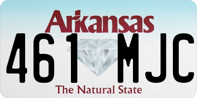 AR license plate 461MJC