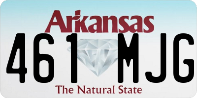 AR license plate 461MJG