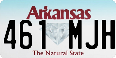 AR license plate 461MJH