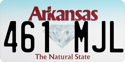 AR license plate 461MJL