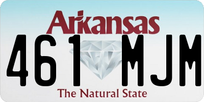 AR license plate 461MJM