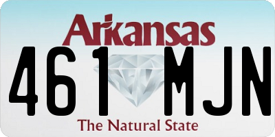 AR license plate 461MJN