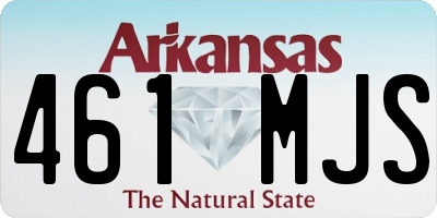 AR license plate 461MJS