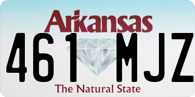 AR license plate 461MJZ