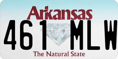 AR license plate 461MLW
