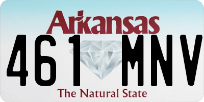 AR license plate 461MNV