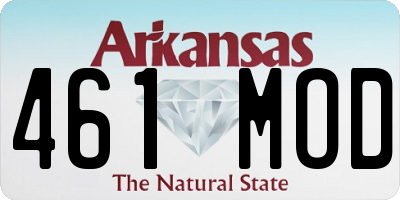 AR license plate 461MOD