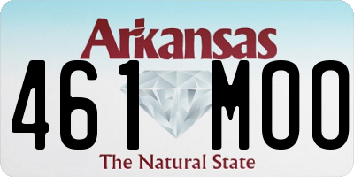 AR license plate 461MOO