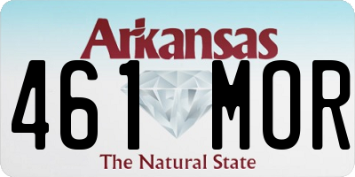 AR license plate 461MOR