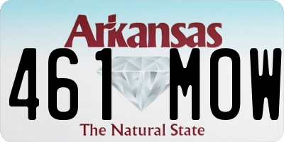 AR license plate 461MOW