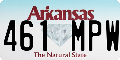 AR license plate 461MPW