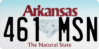 AR license plate 461MSN