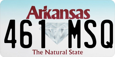 AR license plate 461MSQ