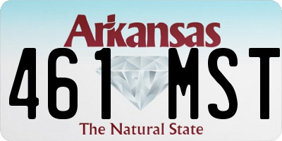AR license plate 461MST