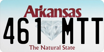 AR license plate 461MTT