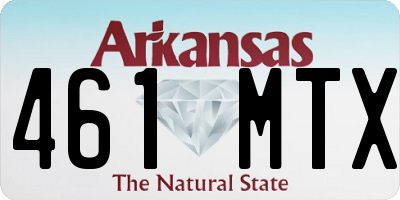 AR license plate 461MTX